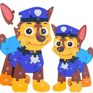 DREWNIANE PUZZLE PSI PATROL FIGURKA