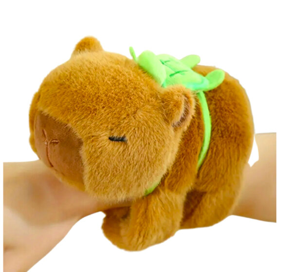 Pluszowa opaska na rękę – Kapibara z żółwikiem 🐹🐢 - obrazek 2