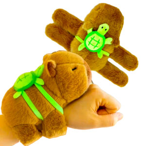 Pluszowa opaska na rękę – Kapibara z żółwikiem 🐹🐢