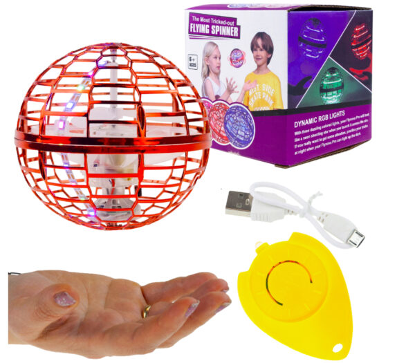 🪐 Latająca Kula LED – Interaktywna Zabawka - obrazek 3