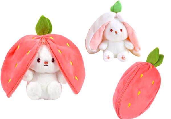🥕🍓Pluszowa Maskotka Króliczek | 2w1 - obrazek 3