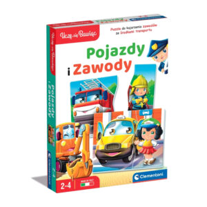 🚗👩‍🚒 Pojazdy i Zawody – Edukacyjne Puzzle Clementoni