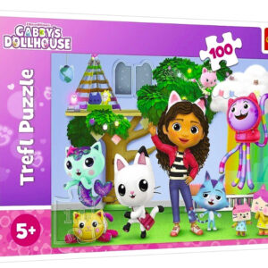 🧩 Puzzle Trefl 100 elementów – Koci Domek Gabi