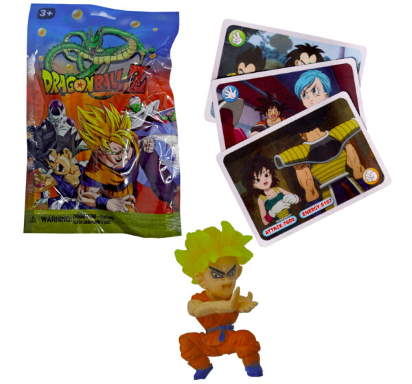 🐉 DRAGON BALL Z – Saszetka Niespodzianka z Figurką i Kartami