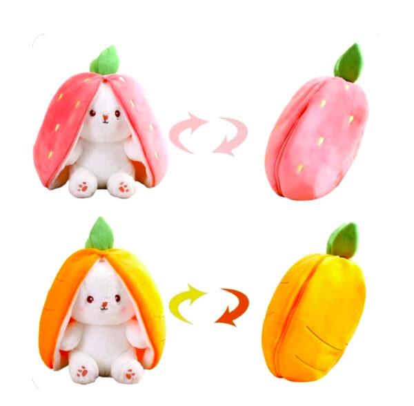 🥕🍓Pluszowa Maskotka Króliczek | 2w1