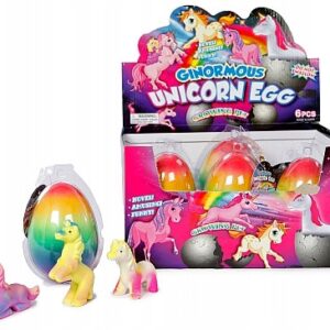 🦄🌈 Tęczowe Jajko z Jednorożcem – Rosnąca Zabawa! 🥚✨