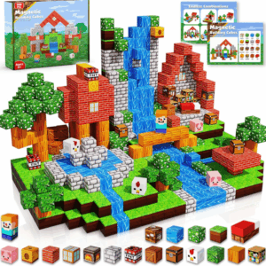 🧱✨ Magnetyczne Klocki Konstrukcyjne – Pixel World 100 el.