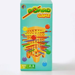 🌈 Drewniana Gra Zręcznościowa „Spadające Kulki” 🎲✨