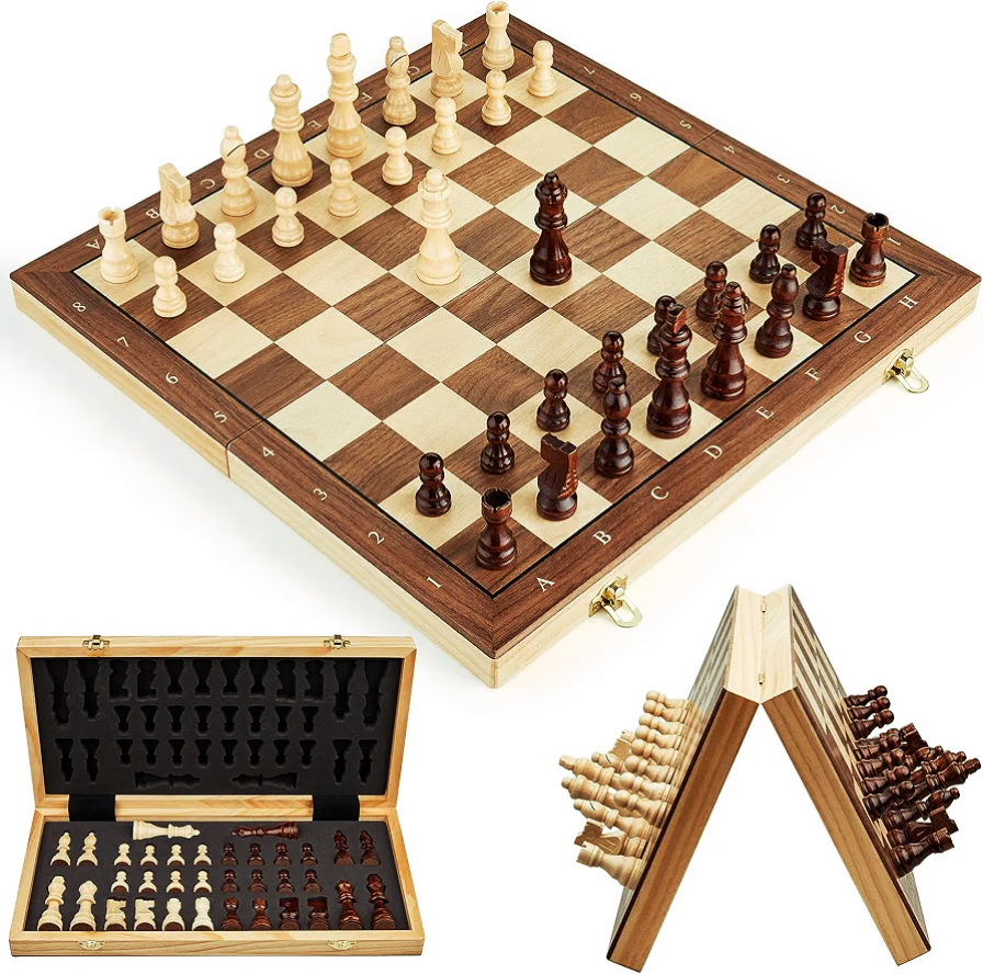 ♟️ Drewniany zestaw szachowy