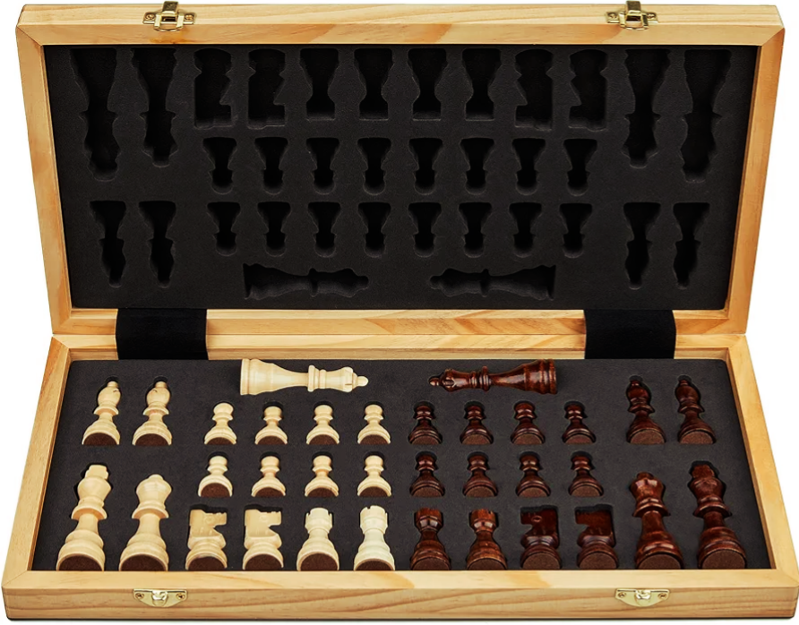 ♟️ Drewniany zestaw szachowy - obrazek 3