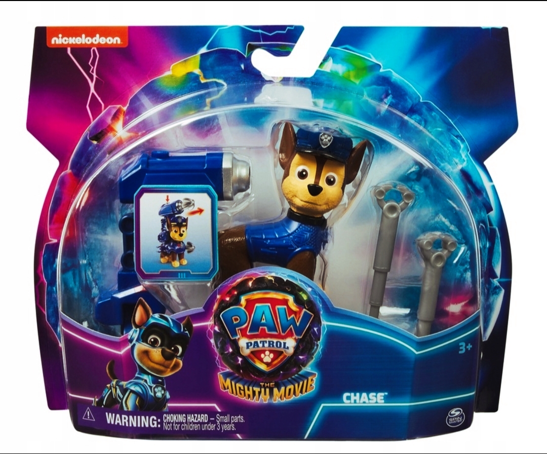 🐾 FIGURKA ZESTAW PSI PATROL – CHASE The Mighty Movie 🚓✨