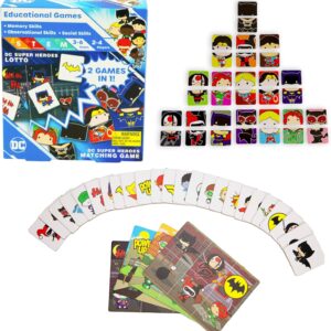 🧩 DC Superbohaterowie – Gra edukacyjna Lotto i Memory 2w1