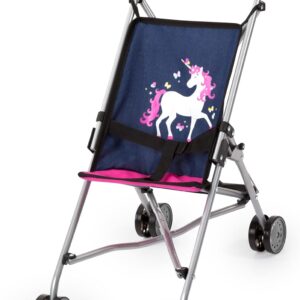 🦄✨ Lekki wózek spacerowy dla lalek – jednorożec ✨🦄