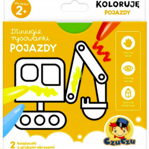 🚜 Książeczka „Dłuuugie rysowanki – Pojazdy” od CzuCzu 🚗✈️